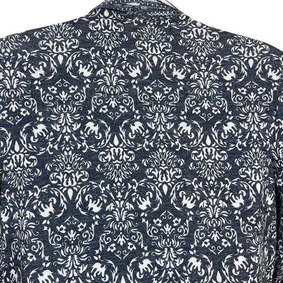 One September Anthropologie Womens Stretch Knit Navy Open Cardigan Sweater sz S - Picture 13 of 16